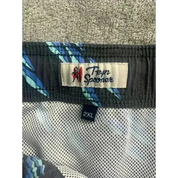 Reyn Spooner Shorts Mens XXL Fish Swarm Storm Swim Trunks Mesh Lined Nylon Pool - Picture 5 of 8